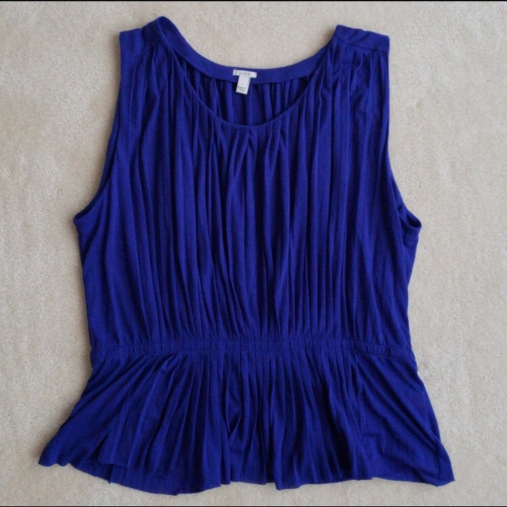 JCREW•Pleated Blouse - Picture 2 of 5